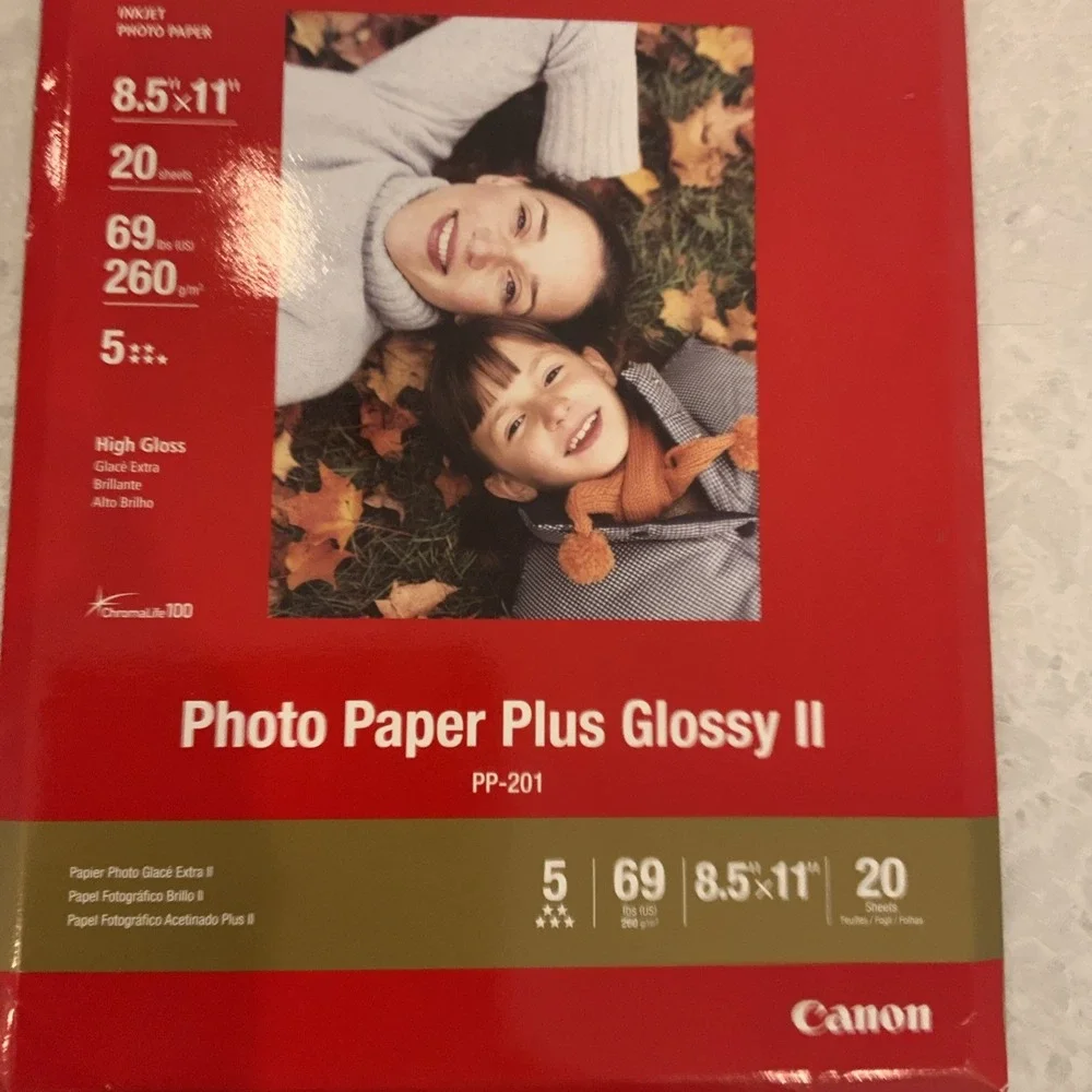 Canon Photo Paper Plus Glossy II 8.5